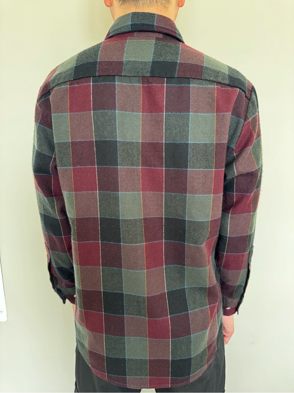 Northwest Territory Burgundy and Gray Plaid Button-Down Shirt
